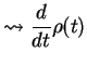 $\displaystyle \leadsto \frac{d}{dt}\rho(t)$
