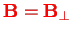 \bgroup\color{col1}$ \mathbf{B}= \mathbf{B}_\perp$\egroup