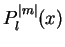 $\displaystyle P_l^{\vert m\vert}(x)$