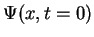 $ \Psi(x,t=0)$