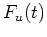 $\displaystyle F_u(t)$